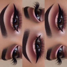 Huda Beauty Rose Gold, Drag Make-up, Rose Gold Makeup, Attractive Eyes, Eye Makeup Steps, Eye Makeup Designs, Gold Makeup, Makeup Guide