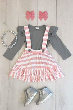 Girls Dress Outfits, Kids Boutique Clothing, My Baby Girl, Girl Clothing