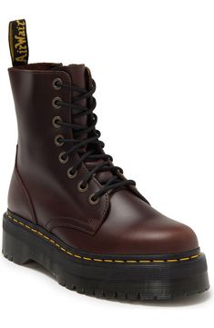 Dr. Martens Jadon Platform Boot (Women) | Nordstromrack Doc Martens Colorful, Lace-up Work Boots For Streetwear, Chunky Doc Martens, Jadon Platform Boots, Dr Martens Jadon, Platform Boots Women, Winter Capsule, Sports Blazer, Unisex Shoes