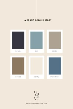 the brand color story with different colors