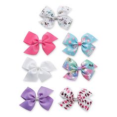 Stock up on stylish hair accessories for your girl with this So Adorable 7-pack of hair bows. Crafted from luxe satin, they come in assorted colors and prints to mix and match with all her favorite looks. # Pieces In Set: 7Features: Multi-PackBase Material: 100% PolyesterFiber Content: 100% PolyesterFabric Description: SatinCare: Spot CleanCountry of Origin: Imported Girls Hair Bow, Girls Headband, Baby Hair Bows, Girl Hair Bows, So Adorable, Girls Hair, Stylish Hair, Girls Headbands, Accessories Hair