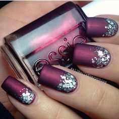 ✴✴✴〰Nail art 〰✴✴✴ Holiday Nails Easy, Nails Board, Nails Purple, Lovely Nails, Nail Designs Glitter, Beautiful Nail Designs