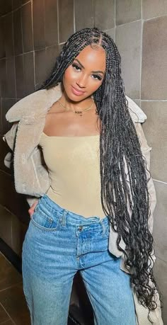 Fast Braids For Black Women, Classy Braids Black Women, Classy Braids, Knotless Boho Braids, Fast Braids, Braids Black Women, Elevated Fashion, Chique Outfit