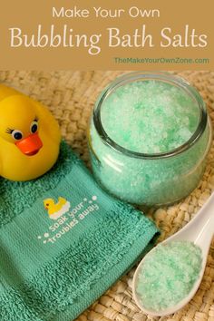 Homemade Bubble Bath Salts - The Make Your Own Zone Diy Epsom Salt, Bath Hacks, Coloring Combinations, Homemade Bubble Bath, Relaxing Stuff, Diy Bubble Bath, Bubbling Bath Salts, Laundry Soap Recipe