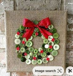 Christmas Crafts To Sell, Diy Christmas Decorations Easy, Easy Christmas Crafts, Easy Christmas Diy, Button Art, Easy Christmas