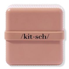 the kit - sch case is pink and has black lettering on it, which reads kit - sch /