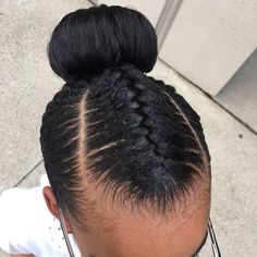 Goddess Braids Styles, Goddess Braid Bun, Goddess Braid Styles, Ballerina Bun, Goddess Braids Hairstyles, Long Box Braids, French Braid Hairstyles, Braids Styles, Girls Braids