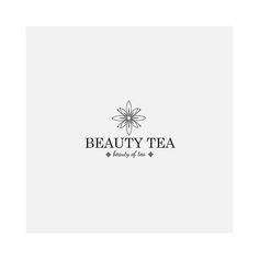 the beauty tea logo is shown on a white background