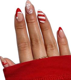 Red Christmas Nails, Cute Christmas Nails, Nagel Tips, Christmas Gel Nails, Christmas Nails Acrylic, Festival Nails, Xmas Nails