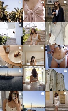 Instagram Feed 3x5 Instagram Feed Aesthetic, Lightroom Filter, Lightroom Filters, Aesthetic Summer, Layout Ideas, Instagram Feed, Palm Trees