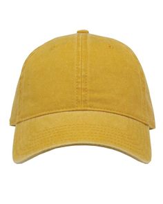 Pigment-Dyed Cap - MUSTARD YELLOW - ADJUSTABLE | The Game Men's Pigment-Dyed Cap in Mustard Yellow Size Adjustable | Cotton Cheap Yellow Beanie Cap, Affordable Yellow Beanie Cap, Camo Trucker Hat, Do Rag, Mens Snapback Hats, Mens Hats Baseball, Yellow Outfit, Body Glove, Fabric Structure