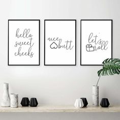 Check out this item in my Etsy shop https://www.etsy.com/uk/listing/1230599390/funny-bathroom-wall-art-hello-sweet Cloakroom Wall Art, Wall Art Bathroom Ideas, Bathroom Picture Ideas Wall Art, Toilet Wall Art, Downstairs Wc, Toilet Signs, Bathroom Canvas Art, Entryway Art, Bathroom Canvas