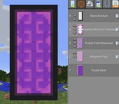 an image of a screen shot of a purple background in minecraft