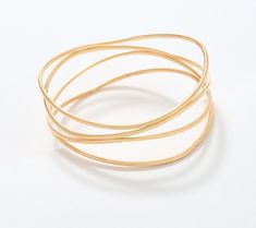 Capturing the movement and layered look of multiple bangles, this stunning all-in-one bracelet stylishly accessorizes your OOTD in a single slip-on swoop. From David Markstein. Stacy London, Fitness Jewelry, Adaptive Clothing, Cuddl Duds, Italian Jewelry, Susan Graver, The Movement, Fine Line, Trending Gifts