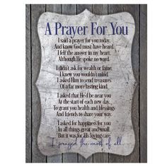 a prayer for you on a wooden fence