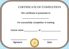 certificate of completion with rope and star on blue background stock photo - budget conscious training