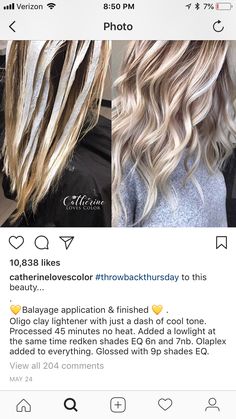 Balayage Hair Blonde, Blonde Hair Looks, Hair Affair, Haircut And Color, Hair Color And Cut