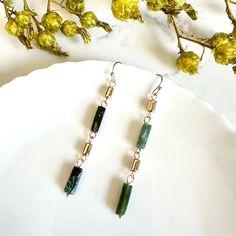 Green Stone & Gold Bead Earrings Long Dangle Bar Jewelry Gift Bohemian New Brand New See Pictures For Measurements! Zinc Alloy Material Even Prettier In Person, Perfect For Casual Or Special / Formal Occasions I Love To Bundle! Contact Me For Bundle Pricing Before Purchase. Inventory Bin 4 Rhinestone Bling Boho Cute Nature Stud Small Dainty Formal Wedding Birthday Party Gift Festival Spring Summer 2022 2023 Trends Trendy Casual Cute Statement Earrings Fashion Accessories New Fashion Cocktail Jew Natural Stone Accessories, Dainty Beaded Earrings, Green Bohemian Beaded Earrings For Everyday, Woven Earrings, Green Bohemian Earrings With Colorful Beads, Natural Stone Jewelry Diy, Green Dangle Beaded Earrings With Gold Beads, Bohemian Green Earrings With Gold Beads, Green Bohemian Beaded Brass Earrings