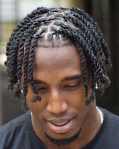 Types Of Dreads Men, Twisted Braids Men, Retwist Styles For Short Locs Men, High Top Twists Men Hair, Mens Hairstyles Black Men, Beard Styles For Men Black, Locs Men Styles Black Man, Black Men Locs Style, Short Locs Hairstyles Men