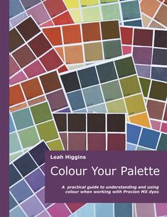 a book cover with lots of different colored squares on it and the title, color your palette