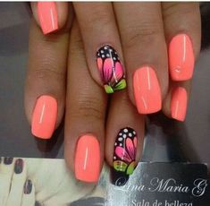 Summer Nail Art, Nail Art For Beginners, Nail Art Designs Summer, Pretty Nail Art Designs, Spring Nail Art, Colorful Nail Designs, Pretty Nail Art