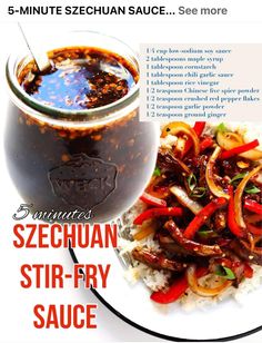 Szechuan Sauce, Homemade Stir Fry Sauce, Fry Sauce, Stir Fry Sauce, Healthy Homemade Recipes