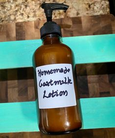 A Recipe for Homemade Goat Milk Lotion - RealBestLife Goat Milk Lotion Recipe, Milk Lotion Recipe, Raw Goat Milk, Goat Recipes, Milk Lotion