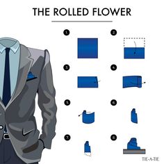 Flower Pocket Square, Flower Pocket, Mens Style Guide, Suit Style, Pocket Squares, Mens Neck Ties