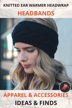 Knitted Ear Warmer Headwrap by Mounteen (Black). This beautiful everyday Knitted Ear Warmer Headwrap is the perfect winter headband for those who prefer not to mess up their hard-earned hairdo. Worldwide shipping. Visit to learn more or save to your board for later! Apparel & Accessories, Clothing Accessories, Hair Accessories, Headbands Casual One Size Headband For Fall, Adjustable Hand Knitted Winter Headband, Winter Adjustable Hand-knitted Headband, Hand Knitted Adjustable Headband For Winter, Hand Knitted Adjustable Winter Headband, Adjustable Black Winter Headwrap, Trendy Winter Headband, Adjustable Knitted Headband For Winter, Casual Yarn Headband For Winter