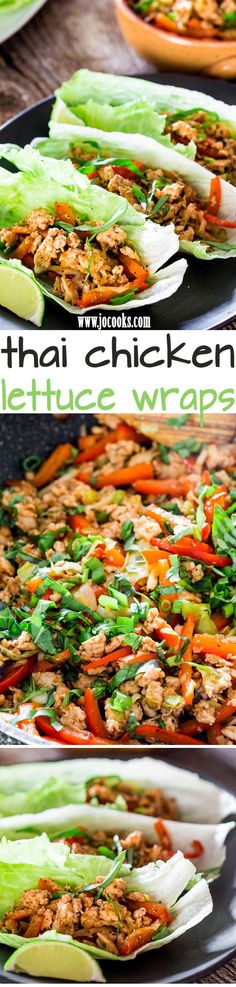 this thai chicken lettuce wrapper is delicious and easy to make it's perfect for lunch