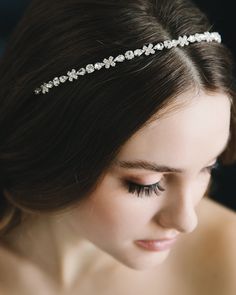 Small Bridal Headband Rose Gold Headband, Gold Bridal Headband, Rose Gold Headpiece, Crystal Bridal Headband, Headband Crystal, Wedding Hair Headband, Bridal Hair Headpiece, Silver Headband, Rose Gold Bridal