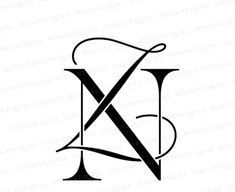 the letter x is made up of two letters and has an elegant design on it