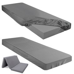 an image of a mattress and pillow set up