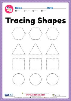 a worksheet for children to practice shapes and numbers in the shape of houses