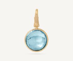 JAIPUR COLOR 18K Yellow Gold Gemstone Pendant PB1_TP01_Y_02 Bangles Style, Branded Gifts, Gold Hands, Treasure Chest, London Blue Topaz, London Blue, Gold Texture, Pearl Size, High Jewelry