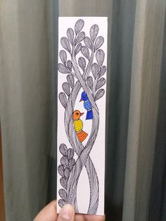 #Bookmark
#GeometricDesign
#BookLovers
#ArtisticAccessory
#ReadingTime
#MandalaArt
#DecorativeBookmark
#SymmetricalPatterns
#IntricateDesign
#Bookworms
#folkartbykanika Gond Art Bookmark, Godna Art, Art Bookmarks, Gond Art, Cute Easy Paintings, Handmade Paper Art, Canvas Art Painting Acrylic, Gond Painting, Warli Art