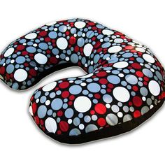 a pillow that is shaped like a polka dot pattern