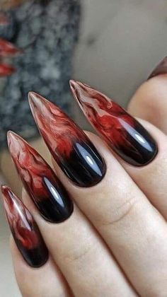 Ongles Goth, Vampire Nails, Witch Nails, Anime Nails, Edgy Nails, Grunge Nails