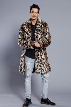 Length: Long section (80cm Faux Fur Parka, Long Fur Coat, Cardigan Blazer, Winter Overcoat, Outwear Fashion, Fur Collar Jacket, Leopard Coat, Casual Outwear, Fur Collar Coat