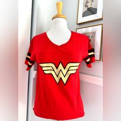 Nwot Wonder Woman Tee Red And Gold Size Medium Red And Gold, Red Gold, Womens Tees, Wonder Woman, Tops & Tees, Wonder, Womens Tops, Size Medium, Red