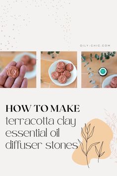 how to make terracotta clay essential oil diffuse stones