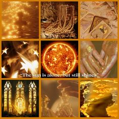 "The sun is alone, but still shines" Sun Astrology Aesthetic, Sun Space Aesthetic, Sun Child Aesthetic, Scorpio Sun Aesthetic, Planet Moodboard, Sun Personality, Sun Moodboard, Sun Person, The Sun Aesthetic