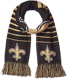 new orleans saints scarf with fringes