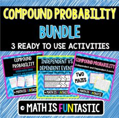 the compound word problem bundle includes three activities