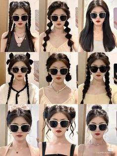 Hair Style Korea, Hair Tutorials Easy, Hair Stylies, Hair Up Styles, Curly Hair With Bangs, Hairdo For Long Hair