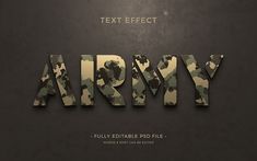 Army Design Graphics, Army Poster Design, Army Typography, Advertisment Design, Army Letters, Army Names, Military Salute