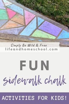 Fun outdoor activities & sidewalk chalk art ideas for kids! Chalk Art Ideas For Kids, Chalk Activities For Kids, Sidewalk Chalk Activities, Sidewalk Chalk Ideas, Chalk Ideas For Kids, Sidewalk Chalk Art Ideas, Activities For Spring, Chalk Art Ideas, Chalk Activities