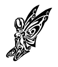 a black and white drawing of a butterfly with an intricate design on it's wings