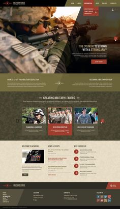 Unique Web Design, Web Ideas, Wordpress Templates, Ux Inspiration, Government Website, Best Website Design, Air Force Academy, Powerpoint Slides, Bootstrap Template