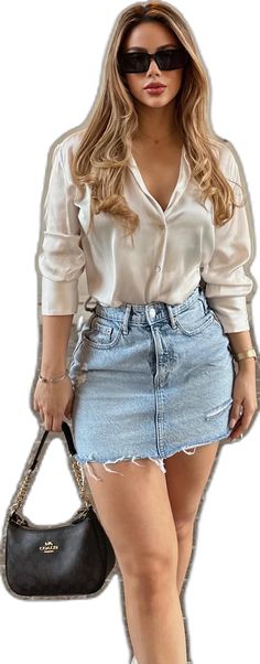 y como dijo Lana, now my life is sweet like cinnamon🤎 fan de estos outfits cómodos y frescos para el calorcito de Gye ☀️ y fan de hacer… | Instagram High Maintenance Women Outfit, Fall Button-up Fitted Denim Skirt, Trendy High-waist Denim Skirt For Work, Trendy High Waist Denim Skirt For Work, Spring Fitted Denim Skirt, Fitted Solid Denim Skirt For Spring, Elegant Fitted Denim Skirt For Summer, Trendy Spring Denim Skirt, Casual Button-up Denim Skirt For Fall